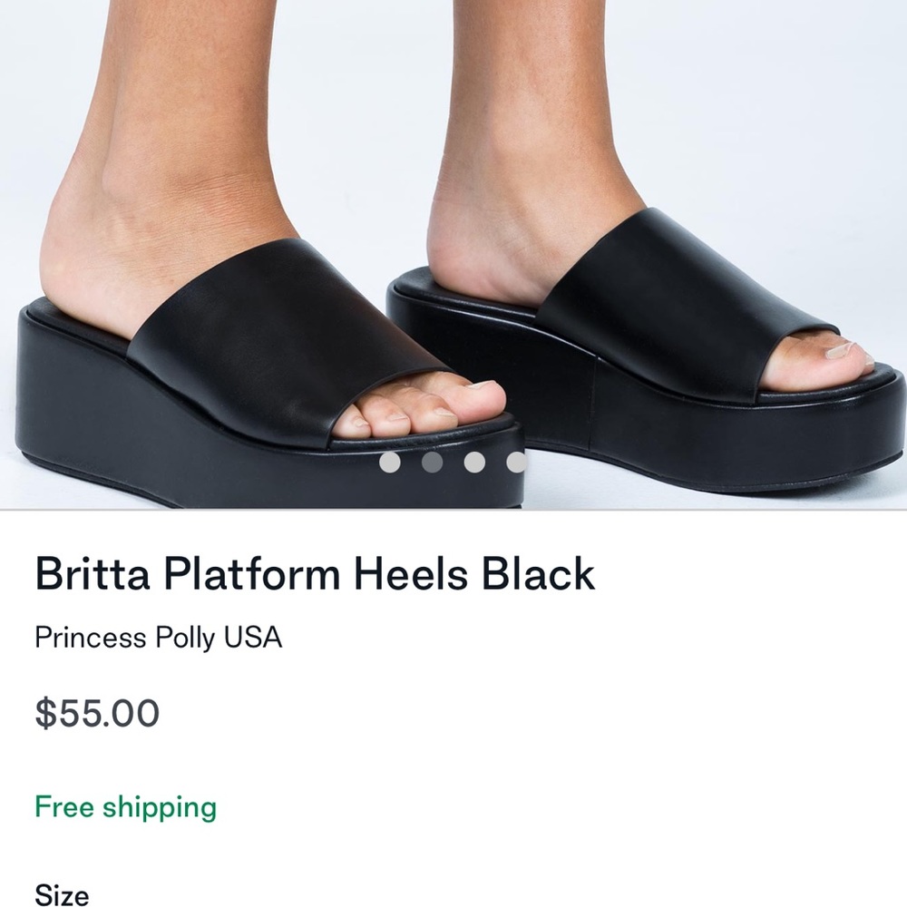 Princess Polly Platform Shoes - size 9